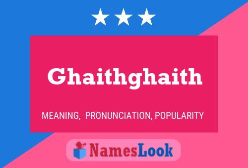 Pôster do nome Ghaithghaith