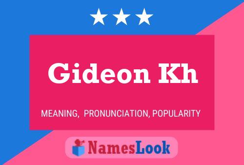 Pôster do nome Gideon Kh