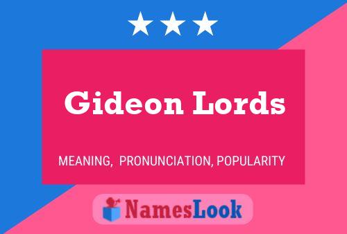 Pôster do nome Gideon Lords