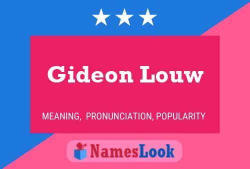 Pôster do nome Gideon Louw