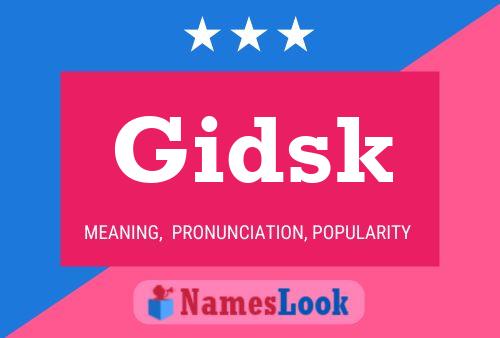 Pôster do nome Gidsk