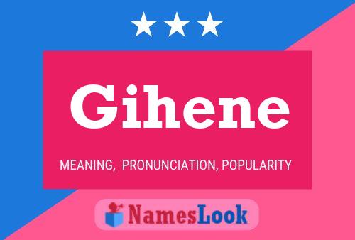 Pôster do nome Gihene