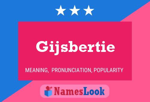 Pôster do nome Gijsbertie