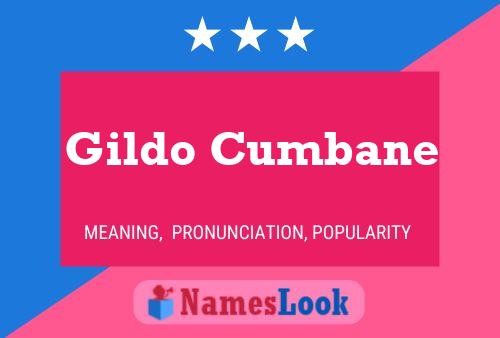 Pôster do nome Gildo Cumbane