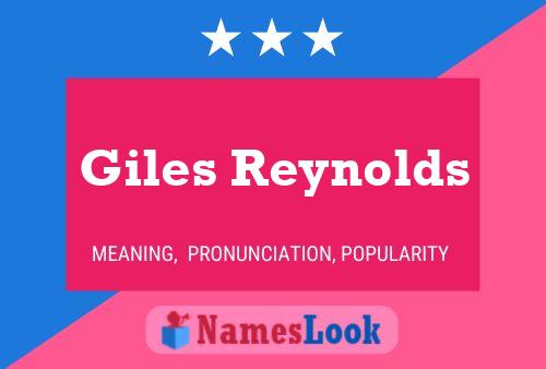 Pôster do nome Giles Reynolds