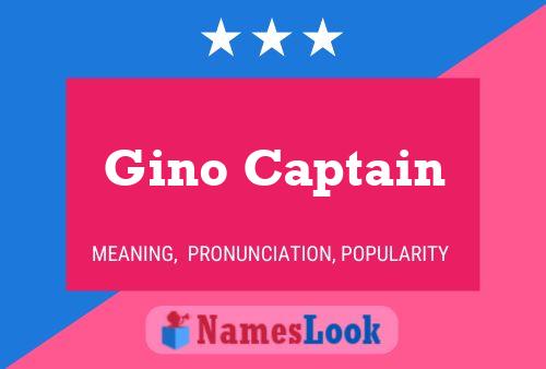 Pôster do nome Gino Captain