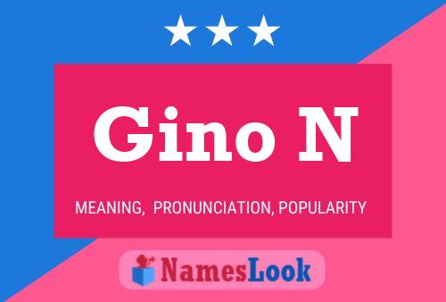 Pôster do nome Gino N