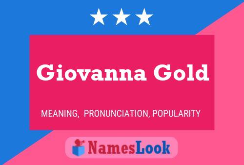 Pôster do nome Giovanna Gold