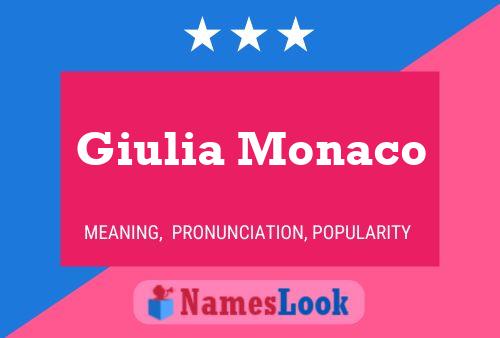 Pôster do nome Giulia Monaco