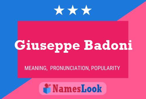 Pôster do nome Giuseppe Badoni