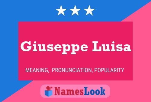 Pôster do nome Giuseppe Luisa