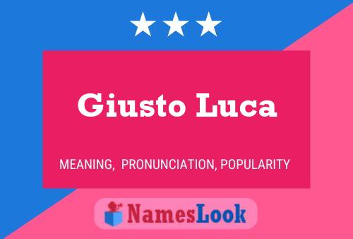 Pôster do nome Giusto Luca