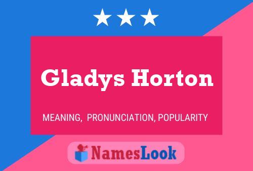 Pôster do nome Gladys Horton