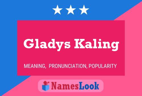 Pôster do nome Gladys Kaling