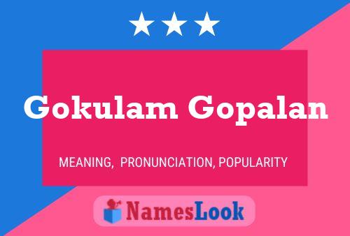 Pôster do nome Gokulam Gopalan