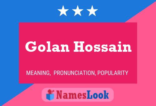 Pôster do nome Golan Hossain