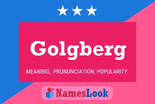 Pôster do nome Golgberg