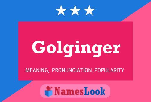 Pôster do nome Golginger