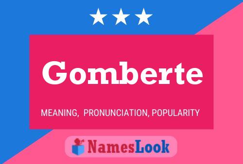 Pôster do nome Gomberte