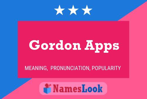 Pôster do nome Gordon Apps