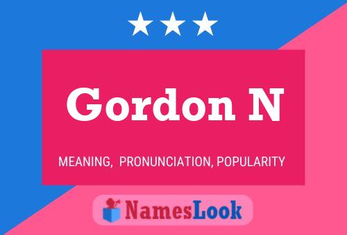 Pôster do nome Gordon N