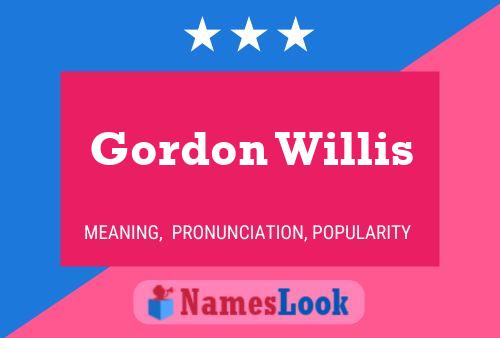 Pôster do nome Gordon Willis