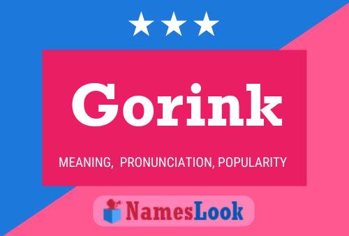 Pôster do nome Gorink