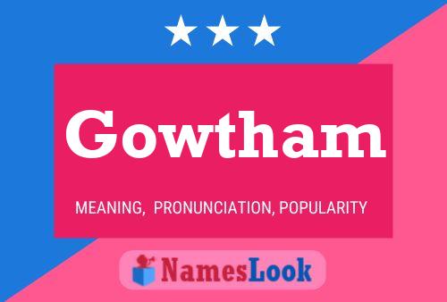 Pôster do nome Gowtham