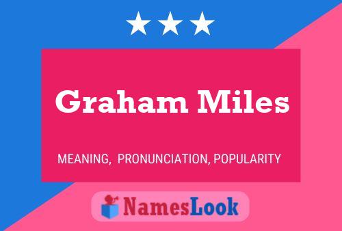 Pôster do nome Graham Miles