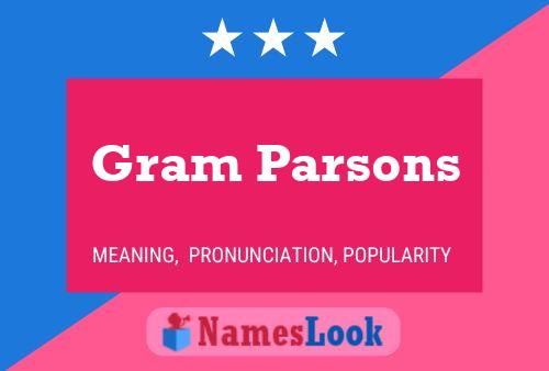 Pôster do nome Gram Parsons