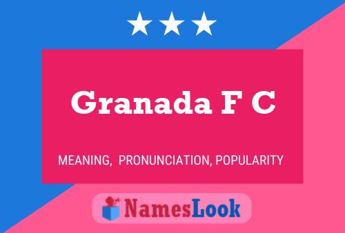 Pôster do nome Granada F C