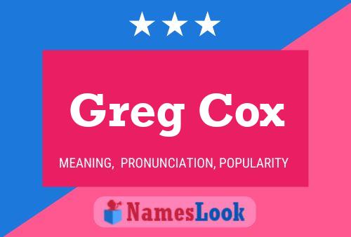 Pôster do nome Greg Cox