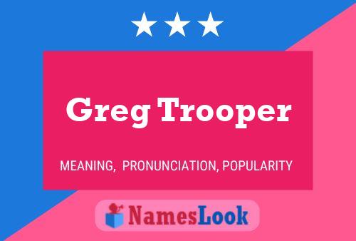 Pôster do nome Greg Trooper