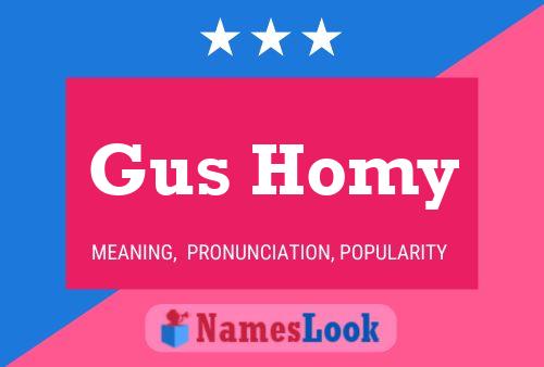 Pôster do nome Gus Homy