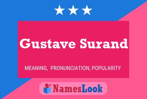 Pôster do nome Gustave Surand