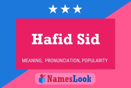 Pôster do nome Hafid Sid