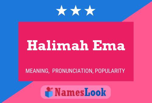 Pôster do nome Halimah Ema