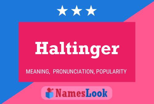 Pôster do nome Haltinger