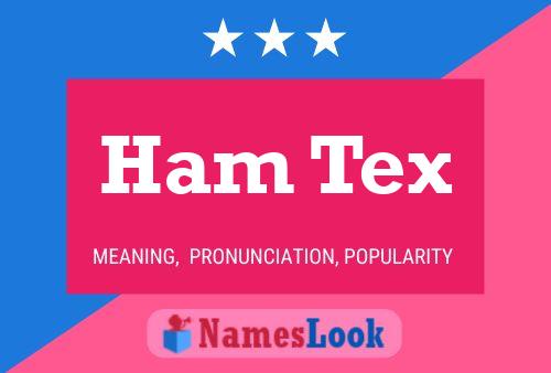 Pôster do nome Ham Tex