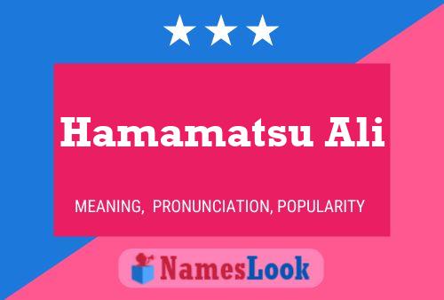 Pôster do nome Hamamatsu Ali