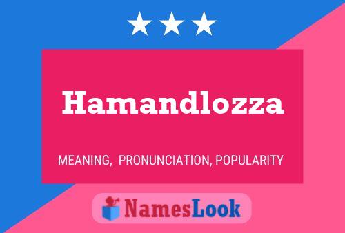 Pôster do nome Hamandlozza