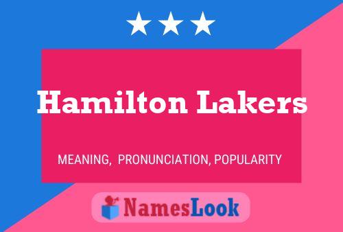 Pôster do nome Hamilton Lakers