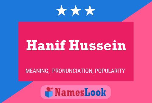 Pôster do nome Hanif Hussein