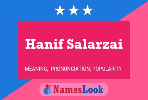 Pôster do nome Hanif Salarzai