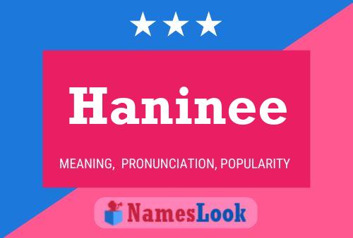 Pôster do nome Haninee