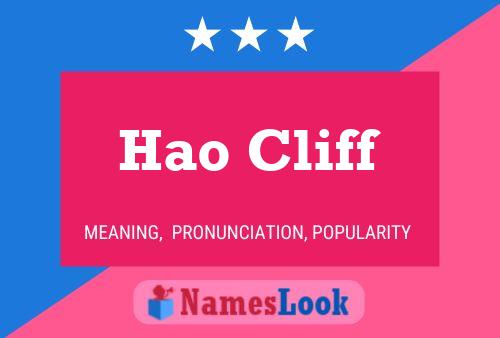 Pôster do nome Hao Cliff