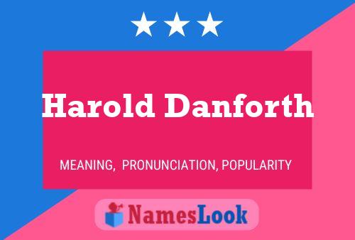 Pôster do nome Harold Danforth