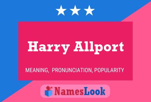 Pôster do nome Harry Allport