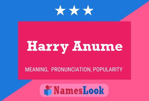 Pôster do nome Harry Anume