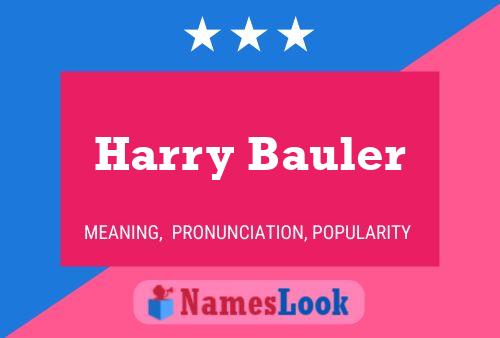 Pôster do nome Harry Bauler